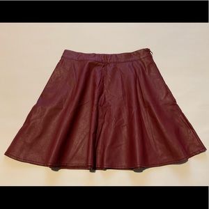 Abercrombie Fitch faux leather mini skirt size S